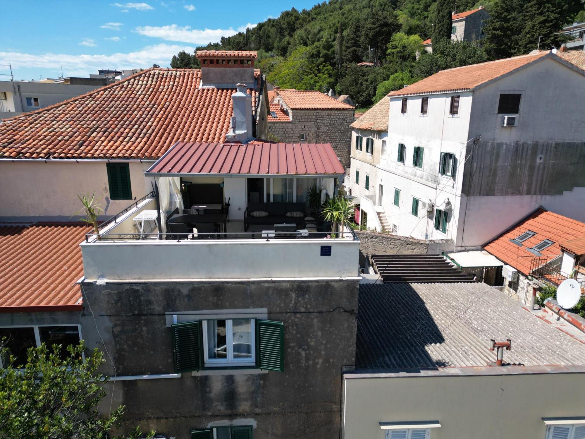 Prime Location Penthouse Apt With A Large Terrace Split Zewnętrze zdjęcie